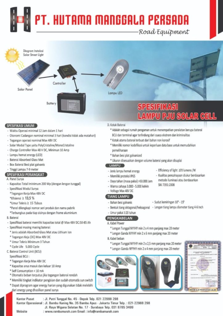 Jual Lampu PJU, Pabrik Lampu PJU, Lampu PJU Murah, Harga Lampu PJU, Jual Lampu PJU Solar Cell, Pabrik Jual Lampu PJU Murah